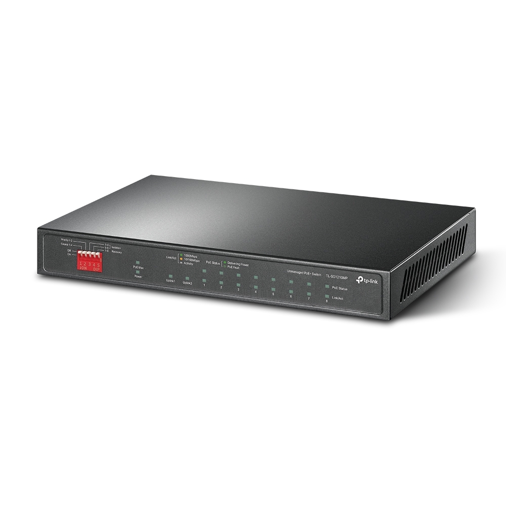 Детальное изображение товара "Гигабитный настольный коммутатор Tp-Link TL-SG1210MP" из каталога оборудования для видеонаблюдения