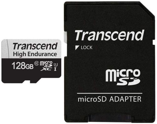 Детальное изображение товара "Карта памяти 128Гб Transcend High Endurance 350V (TS128GUSD350V) для видеонаблюдения" из каталога оборудования для видеонаблюдения