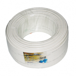 Кабель коаксиальный 75 Ом MEDIAFLEX RG-6 (белый) F660BV, оплетка 60%