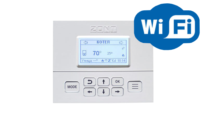 Детальное изображение товара "Панель управления ZONT МЛ-753 WI-FI беспроводная" из каталога оборудования для видеонаблюдения