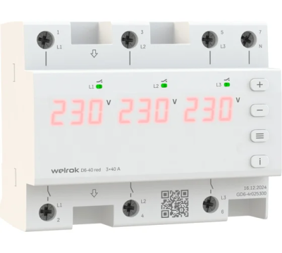 Реле напряжения Welrok D6-40 red Реле напряжения Welrok D6-40 red