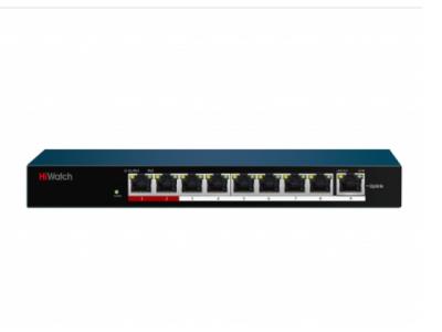 HiWatch DS-S908P(B) 8-портовый PoE коммутатор (+1 uplink порт) HiWatch DS-S908P(B) 8-портовый PoE коммутатор (+1 uplink порт)