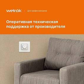 Детальное изображение товара "Терморегулятор для инфракрасных панелей и конвекторов Welrok rol" из каталога оборудования для видеонаблюдения