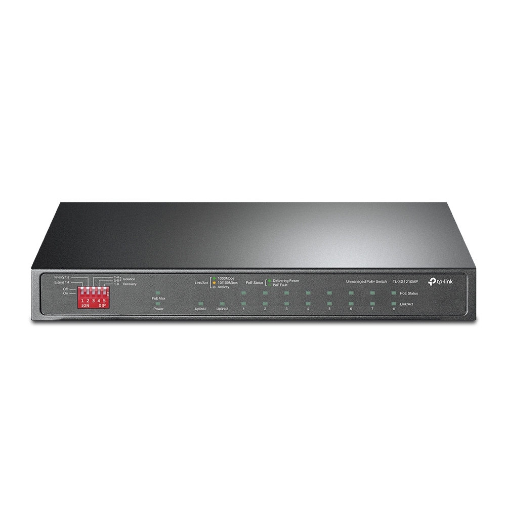 Детальное изображение товара "Гигабитный настольный коммутатор Tp-Link TL-SG1210MP" из каталога оборудования для видеонаблюдения