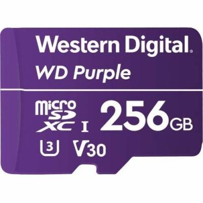 Изображение анонса товара "Карта памяти 256Гб WD Purple (WDD256G1P0A)" каталога оборудования для видеонаблюдения 