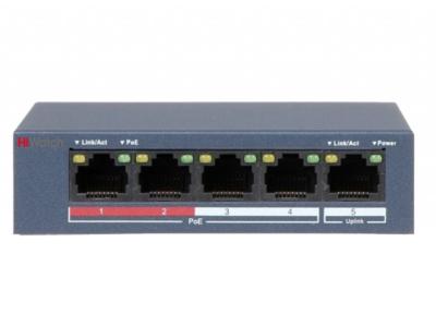 Неуправляемый PoE-коммутатор HiWatch DS-S504P(B) Неуправляемый PoE-коммутатор HiWatch DS-S504P(B)