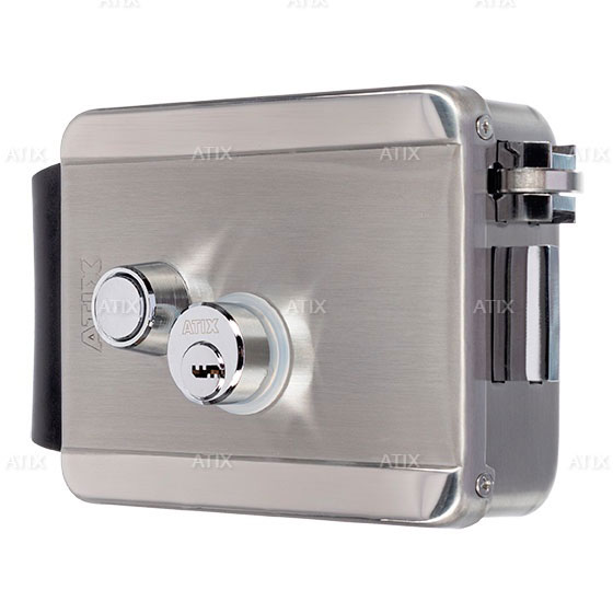 Детальное изображение товара "Электромеханический замок ATIX AT-L-1EM/SS-PK из нержавейки" из каталога оборудования для видеонаблюдения