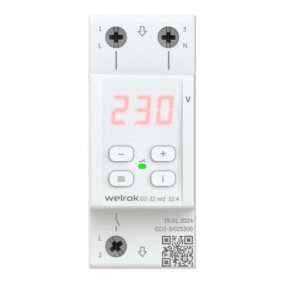 Реле напряжения Welrok D2-32 red Реле напряжения Welrok D2-32 red