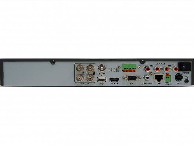 Детальное изображение товара "Гибридный видеорегистратор 4-канальный 6Мп HiWatch DS-H304QA" из каталога оборудования для видеонаблюдения