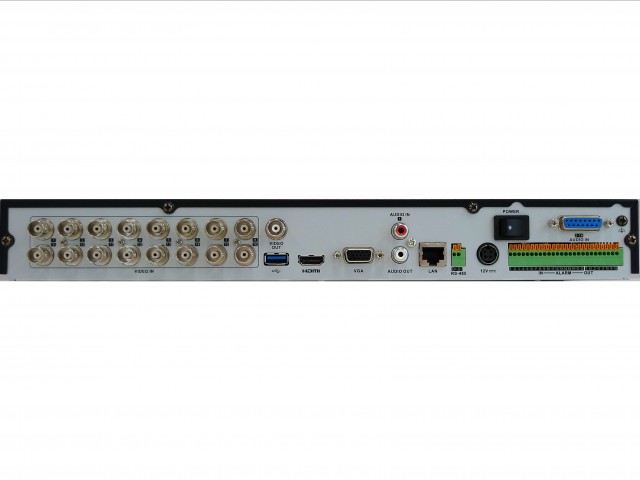 Детальное изображение товара "Гибридный видеорегистратор 16-канальный 8Мп HiWatch DS-H216UA(B)" из каталога оборудования для видеонаблюдения