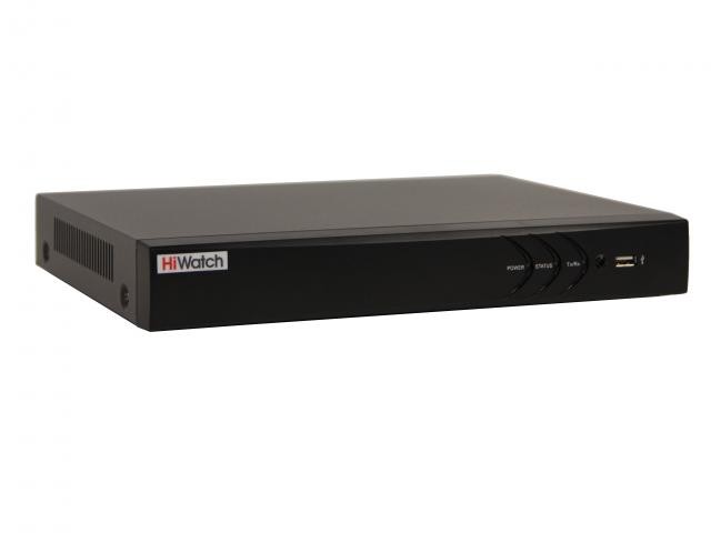Детальное изображение товара "Гибридный видеорегистратор 4-канальный 8Мп HiWatch DS-H204UA(С)" из каталога оборудования для видеонаблюдения